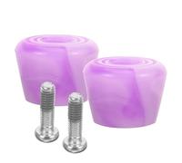 PAMINGONO 1 Set Butées de Patin Remplaçables Patins de Rechange Freins Bloc de Freinage en PU et Métal Hauteur Ajustable Offrant Stabilité pour Roller Skates Accessoires Couleur Aléatoire