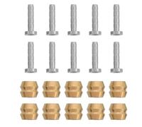 PAMINGONO 10 Ensembles Kit Insert Olive Huile Frein Disque Hydraulique Vélo Montagne Installation Facile Contrôle Précis Freinage Compatible Réparation Hydraulique