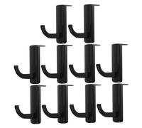 PAMINGONO 10 Pièces Crochet Support Casque Écouteurs Autocollant Noir Porte Casque pour Écran Ordinateur Rangement Pratique pour Bureau et Gaming
