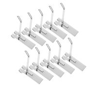 PAMINGONO 10 Pièces Crochets D'affichage en Fer pour Panneau Perforé, 10 Cm, Capacité de Charge Élevée, Solution de Rangement Flexible pour Outils et Paquet Cuisine ou Maison