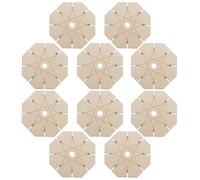 PAMINGONO 10 Pièces Disque de Tissage de Bracelet en Bois Beige pour Loisirs Créatifs Diy, Planche Polyvalente et Confortable pour Débutants et Passionnés D'artisanat