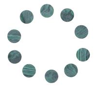 PAMINGONO 10 Repères De Frettes En Malachite Pour Guitare Marque-Pages Incrustations Points De Repère Latéraux Vert