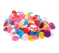 PAMINGONO 100 pièces Marqueurs de Balle de Golf Plastique et Stable Accessoire Golf Pratique sans Pollution Couleur Aléatoire Couleur Aléatoire