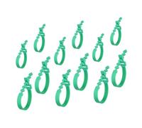 PAMINGONO 12 pièces Attaches Réutilisables pour Plantes Jardin Résistantes et Ajustables Bandes de Support Vertes pour Tuteurs et Arbustes Longueurs Fixation Pratique et Durable