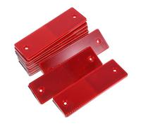 PAMINGONO 12 pièces Autocollants Réfléchissants Rouges pour Camion Panneaux de Signalisation Adhésifs Résistants Aux Intempéries Haute Visibilité pour Véhicules et Remorques