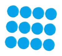 PAMINGONO 12 pièces Poches de Gel Froid Chaud Réutilisables Rondes Compactes Packs Glace Portables pour Thérapie Compresses Gel Pratiques pour Blessures et Fièvre