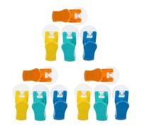 PAMINGONO 12 Pièces Porte-serviettes à Ventouse Rotatif sans Perçage en Plastique pour Serviettes de Bain et Affiches, Clips Polyvalents Cuisine et Salle de Bain, Rangement Organisé