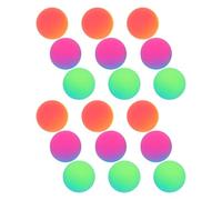 PAMINGONO 18 Pcs Balles Rebondissantes Bicolores Boules Géantes Caoutchouc Antidérapantes pour Garçon Fille Jouets à Super Rebond pour Fêtes Remplisseurs de Sacs Party