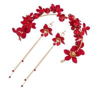 PAMINGONO 1ensemble Bandeau Floral Et Boucles Oreilles Pour Mariée Accessoire Élégant Pour Mariage Et Décor Et Unique