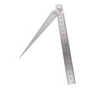 PAMINGONO 1ensemble Jauge Épaisseur Inox et Règle Droite Graduée Précision pour Mesure Écart et Outils de Bricolage et Mécanique