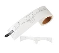 PAMINGONO 1rouleau Autocollant De Mesure Pour Sourcils Réutilisable Règle Adhésive Transparente Pour Maquillage Des Sourcils Outil Pratique Pour Débutantes De Stickers Application Rapide
