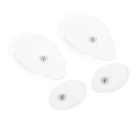 PAMINGONO 2 paires Patches de Massage Réutilisables Silicone Non Tissé Électrodes Multifonctions Auto-adhésives pour Électrostimulateur Coussinets Portables pour Électrique Indolore