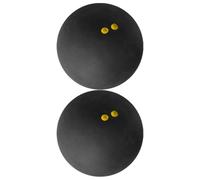 PAMINGONO 2 pièces Balles de Squash Doubles Points Jaunes Mini Balles Raquette Caoutchouc Haute Élasticité Légères pour Entraînement Réactivité Adultes et Ados Professionnelle Lente