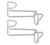 PAMINGONO 2 Pièces Crochet D’écurie en Acier Inoxydable pour Bride, Argenté | Support Stable et Sécurisé, Solution Suspendre Polyvalente, Réduit L’éblouissement Rayures