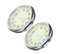 PAMINGONO 2 pièces Horloge Auto Quartz Lot de Pendules Lumineuses pour Tableau de Bord Voiture Horloge Pratique et Precise pour Automobile sans Pile