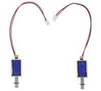 PAMINGONO 2 pièces Interrupteur Push-pull Dc Solénoïde Linéaire Miniature Actionneur Linéaire Industriel pour Automatisation Contact Retractable Fiable et Résistant
