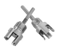 PAMINGONO 2 Pièces Kit Filetage PVC Outil Coupe-filet Interne et Externe Compatible Perceuse Électrique Robuste et Portable Double Fonction pour Tuyaux PVC