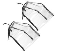 PAMINGONO 2 Pièces Pluie et Vent avec Visière en PVC Légère et Respirante pour Chapeau Bob Équipée d'une Sangle, pour Activités Prolongées en Extérieur et Tempêtes de Sable