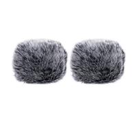 PAMINGONO 2 pièces Protège-micro Peluche Housse Anti-éclaboussures et Pare-brise Accessoires Studio Enregistrement Étanche Adapté pour Conférence et Scène