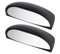 PAMINGONO 2 pièces Rétroviseurs Angle Mort Voiture Réglables Miroirs Latéraux Rotatifs pour Large Champ de Vision Accessoires Auto Noirs Faciles à Installer pour Côtés Gauche et Droit