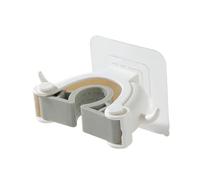 PAMINGONO 2 pièces Support Mural Adhésif pour Balai Forme de Corne Crochet de Rangement Créatif pour Cuisine et Salle de Bain Fixation sans Perçage Résistant et Facile à Installer Blanc