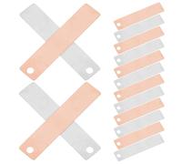 PAMINGONO 20 pièces Anodes Cuivre-zinc Cuivre Pur pour Électrolyse Galvanoplastie Bijouterie Expériences Scolaires et Laboratoire
