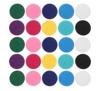 PAMINGONO 200pièces Coussinets Diffuseurs Non Tissés pour Huile Essentielle Pads Ronds Miniatures pour Collier Médaillon Bracelet et Diffuseur Voiture Absorption et Parfum Couleur Aléatoire