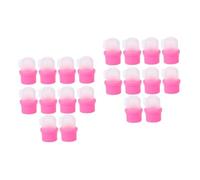 PAMINGONO 20pièces Embouts De Retrait De Vernis à Capuchons Pratiques Pour Manucure Outils De Soins Des