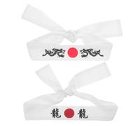 PAMINGONO 2pièces Bandeaux Pour Chefs Hachimaki Imprimé Accessoires De Cuisine Et Sport Pour Karaté Course