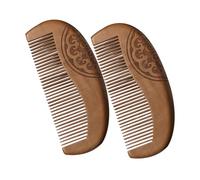 PAMINGONO 2pièces Peigne Bois Décoratif De Peignes Bois Pour Cheveux Bouclés Accessoire Pratique Et Élégant Pour Hommes Et Femmes Pour Créer De Nouvelles Coiffures Et