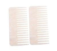 PAMINGONO 2pièces Peignes Acétate Antistatiques Pour Démêlage Peignes De Coiffure à Dents Larges Design Élégant Et Pratique Pour Types De Cheveux