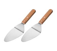 PAMINGONO 2pièces Pelle à Pizza Ergonomique Ustensiles de Pâtisserie Spatule Double Embout pour Gâteaux Tartes Desserts