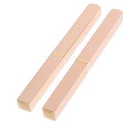 PAMINGONO 2pièces Pinceau à Lèvres Télescopique Applicateur Nylon Kit De Maquillage Portable Avec Tube Métallique Lot