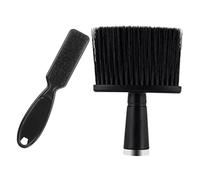 PAMINGONO 2pièces Set De Brosses à Duster Pour Coiffeur Brosse De Nettoyage Des Cheveux Et Brosse à Raser Pour Salon De Beauté