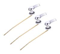 PAMINGONO 3 Pièces Levier de Chasse D'eau en Cuivre Robuste Trous Triples pour Installation Facile, Kit de Remplacement pour Réservoir de Toilettes à Usage Domestique et Hôtelier