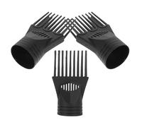 PAMINGONO 3 Pièces Lot de Buses Peigne pour Sèche-cheveux Embouts Concentrateurs Plastique Noir Accessoires de Remplacement pour Coiffage Professionnel Séchage Rapide et Précision Ciblée