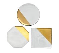PAMINGONO 3 Pièces Palette D'ongles Ongles En Gel Présentoir à Ongles Plaque De Mélange De Couleurs Polonaises Porte-ongles Doré Palettes De Gel Pour La Peinture Des Ongles Marbre