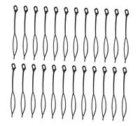 PAMINGONO 30 Pièces Perceur de cheveux outil de tresse de aiguille à crochet domestique crochets tresse aiguille outils de tissage de cheveux de Plastique Black