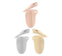 PAMINGONO 3pcs Bagues D'ongles en Métal pour Manucure, Design Allongeant les Doigts, Style et Accessoire pour Costumes D'halloween