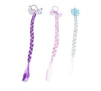 PAMINGONO 3pièces Accessoires De Cheveux Tressés Colorés Pour Garçon Fille Faux Nattes Festives Pour Fêtes Et Événements