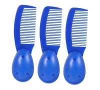 PAMINGONO 3pièces Peignes De Prisons Avec Poignée Bulbe Peignes Démêlants Portables Pour Types De Cheveux Conception Sécurisée Et Ergonomique