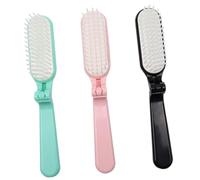 PAMINGONO 3pièces Pinceau à Cheveux Peigne De Voyage Compact Brosse à Cheveux Douce Pour Démêler Extensions