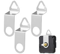 PAMINGONO 4 pièces Crochet Métal Épais pour Mécanisme Horloge Murale Kit Support Robuste pour Réparation et Installation Accessoires pour Pendules