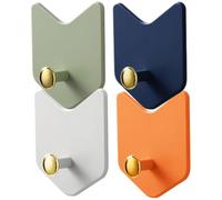 PAMINGONO 4 pièces Crochets Muraux Adhésifs Flèches Accroche Tout Sans Perçage Crochets Robustes pour Salle de Bain Porte-clés Chapeaux et Serviettes Rangement Mural Compact et Polyvalent