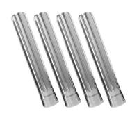 PAMINGONO 4 Pièces Rallonge de Tuyau de Cheminée Inox Tube Droit avec Coude Conduit Modulaire pour Poêle Bois et Chauffe-eau Intérieur Lisse Anti-encrassement Installation Facile