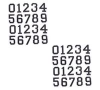 PAMINGONO 4ensembles Autocollants Numéros Autocollants Adhésifs Pour T-shirts De Football Chiffres Pour Personnalisation Et Réparation Vêtements