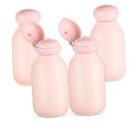 PAMINGONO 4pièces Bouteilles De Toilettage Voyage Lot De Flacons Rechargeables Pe Pour Shampoing Gel Et Lotion Pour Trousse De Toilette Et Voyages