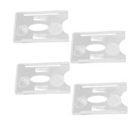 PAMINGONO 4pièces Porte-cartes Pour Pare-brise De Voiture Porte-permis De Stationnement Transparent Plastique Fixations Par Ventouse