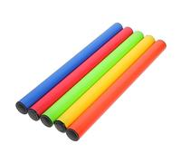 PAMINGONO 5 pièces Bâtons de Relais Course Légers et Durables Accessoire Sportif pour Compétition et Entraînement Scolaire Set de Couleurs Lumineuses Antidérapants et Résistants pour
