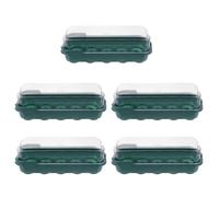 PAMINGONO 5 pièces Plateau de Germination Plastique pour Jardin Intérieur Bac à Semis et Pratique pour Petites Plantes Propagation et Entretien de Fleurs et Légumes